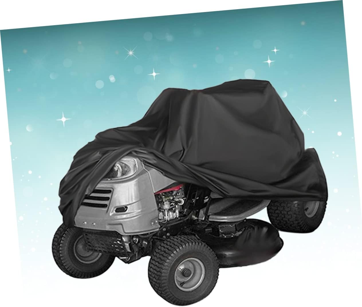 Grass Machine Cover Heavy-duty Outdoor Protector for Rain and Wind Black Lockhole and Buckle for Stability