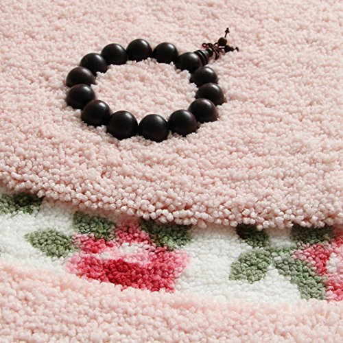 Nice Rose Flower Area Rugs Soft Non Slip Absorbent Bath Mat Bathroom Rugs Door Mat Kitchen Mat 15.74 X 23.62 Inch #TOP3