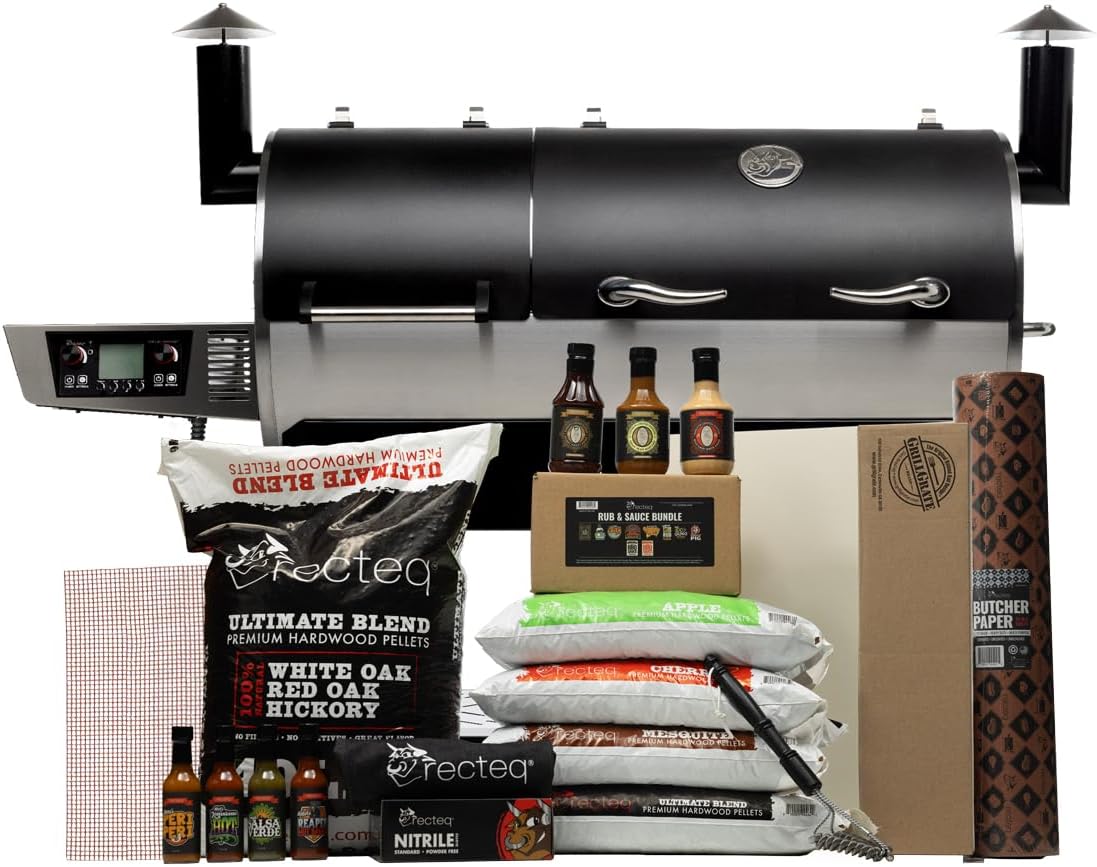 recteq DualFire 1200 Wood Pellet Smoker Grill + BBQ