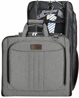FUOCO 2-in-1 Convertible Garment Bag with Laptop Storage - Carry On Travel Suit Bags for Business Trips Overnighter Large ... Price In India