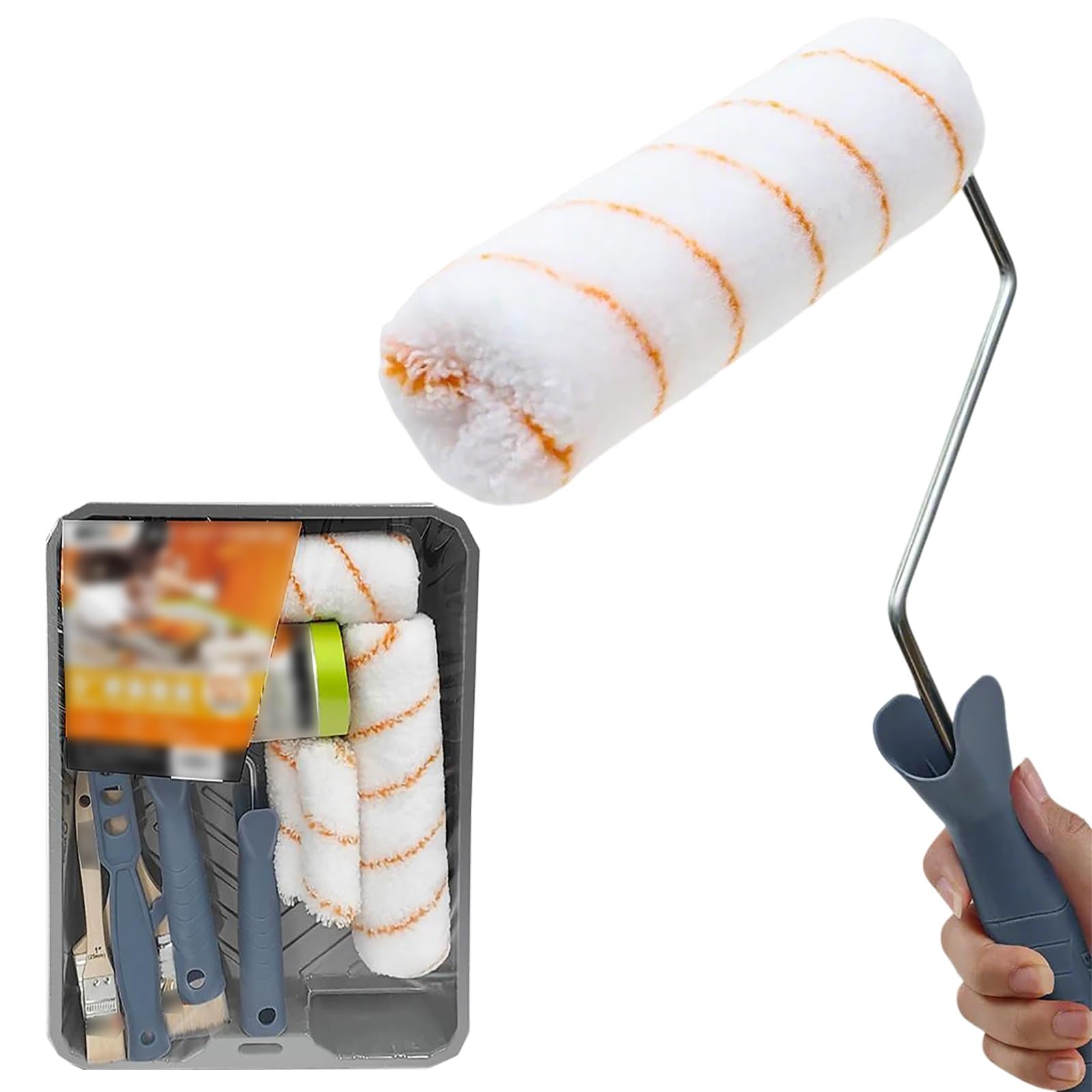 Farbroller wandfarbe Farbset für Küchenschränke, 10 23 cm Malerrollen Malerzubehör für Haus/Arbeitsplatten-/Badezimmermaler für alle Latex- und Ölfarben