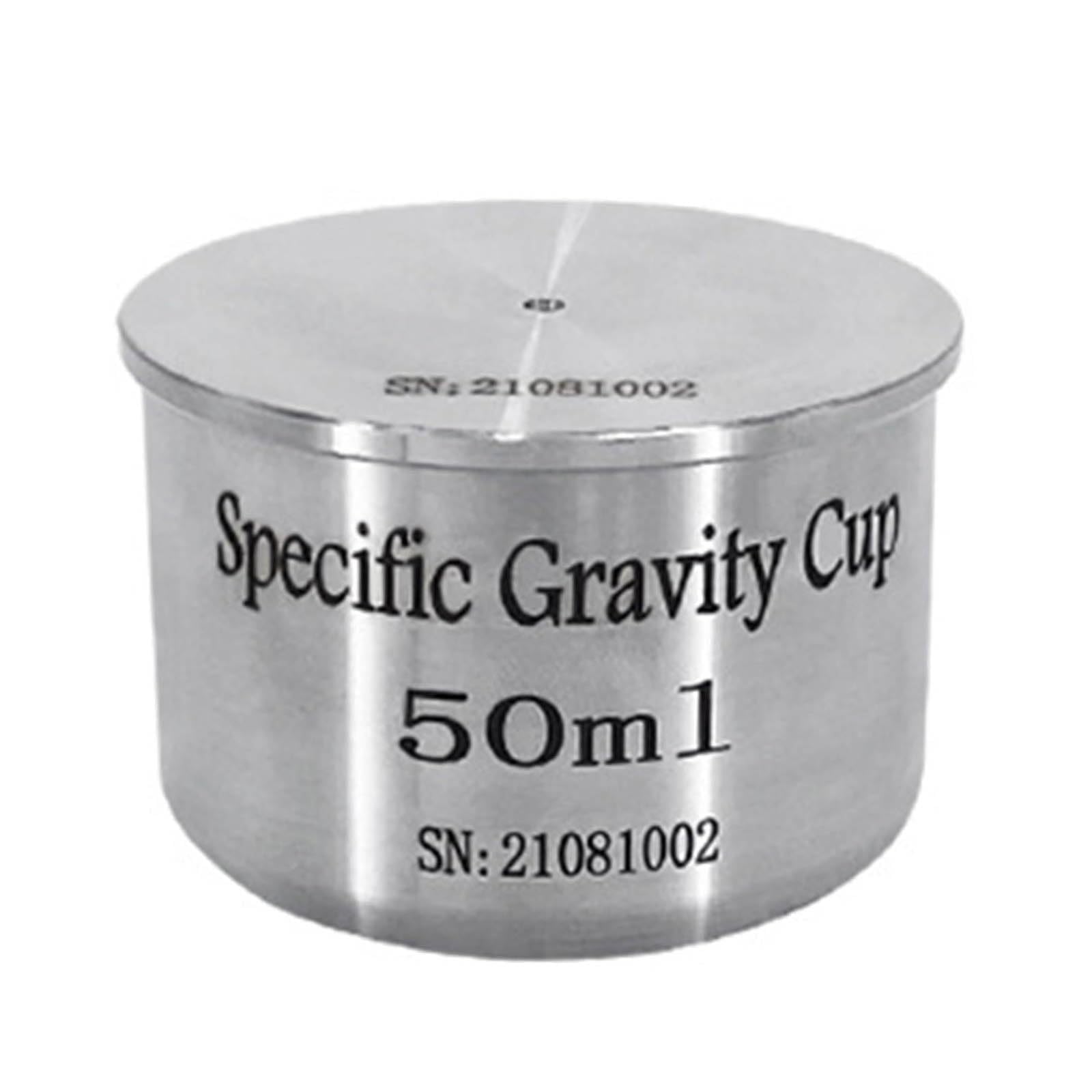 jcwwolk Paint Specific Gravity Cups, Coating Density Determiner, Stainless Steel Pycnometer, For Determine The Specific Gravity Of Paint And Similar Materials 50ml