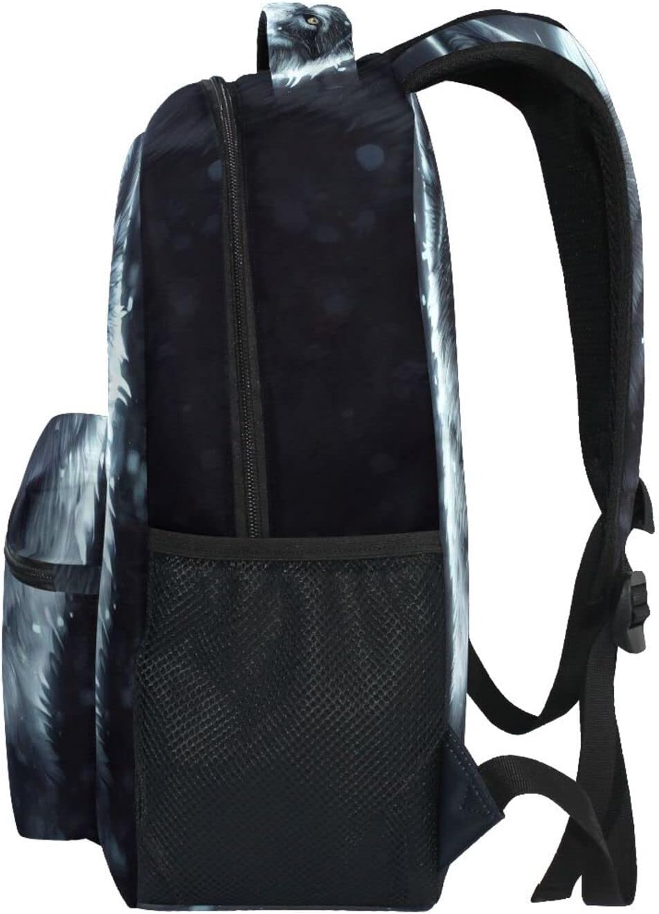 JIPONI Art Wolf Backpack For Girls Boys, Student School Bag Bookbag Travel Laptop Backpack Purse Daypack