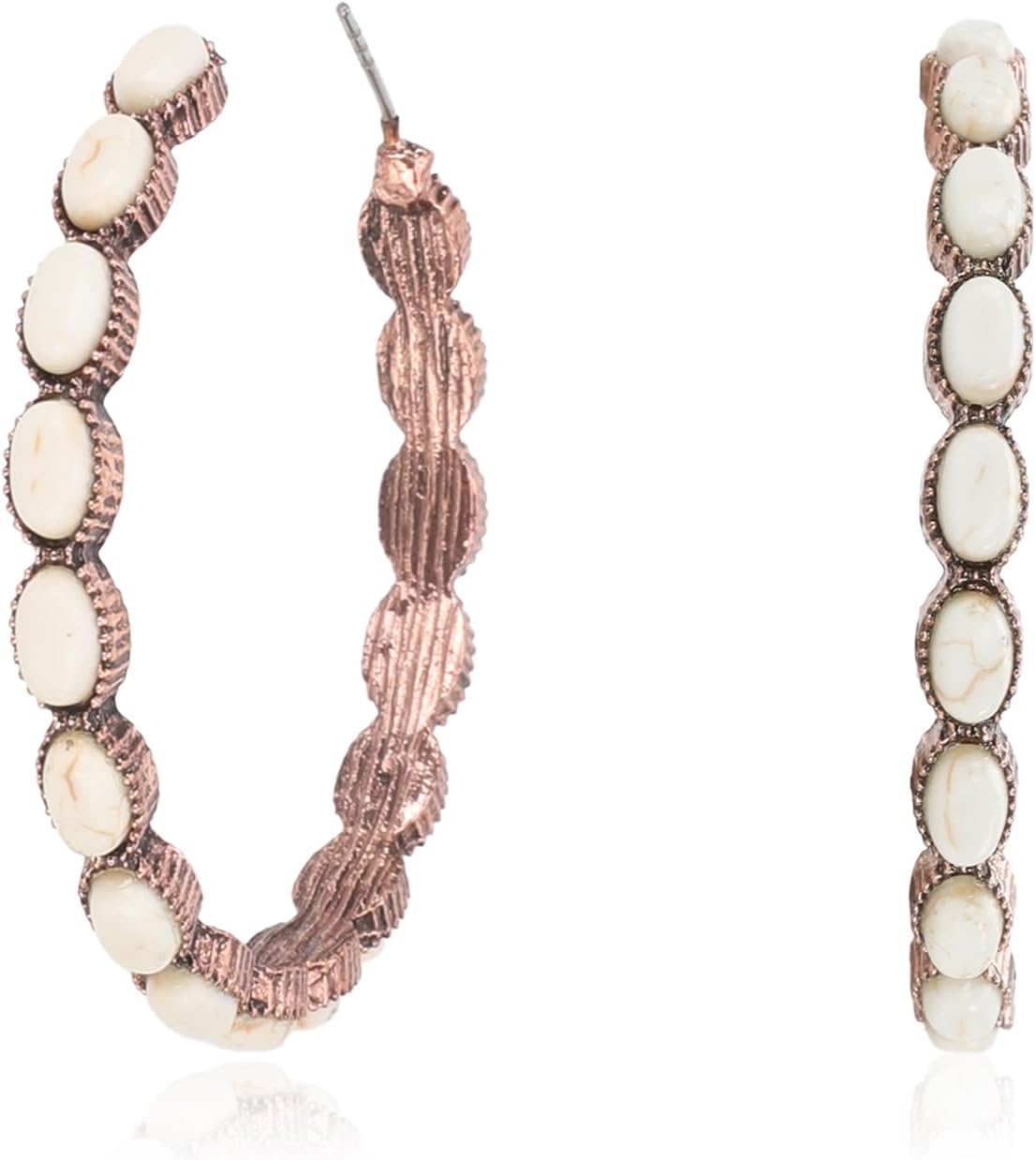 Rustic Couture's Western Hoop Earrings for Women Cowgirl Country Concho Western Statement Jewelry - Image 3