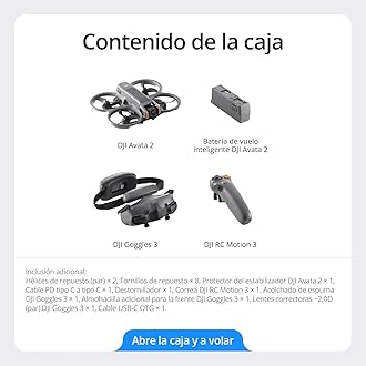 DJI Avata 2 Fly More Combo (1 Battery) Bundle, FPV Drone with Camera with Propeller Protection, Flip / Wheel at the Push of a Button, Drone with POV Contents Camera, Inc Goggles 3 and RC Motion 3