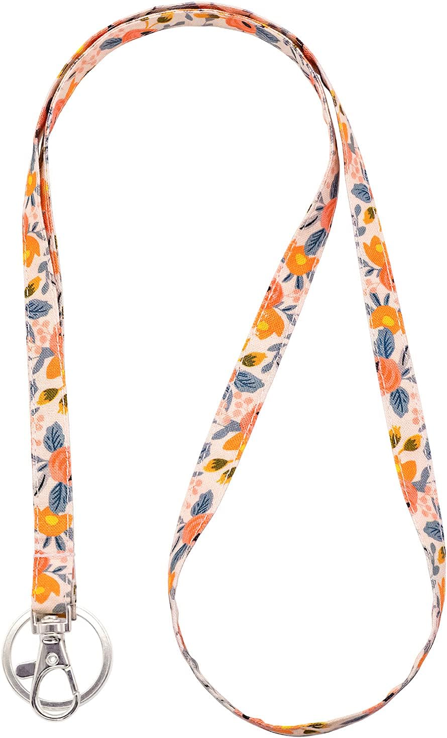 LNKRE JEWELRY Skinny Fabric Soft Neck Strap Lanyard for Keys, Wallets and ID Badge Holder