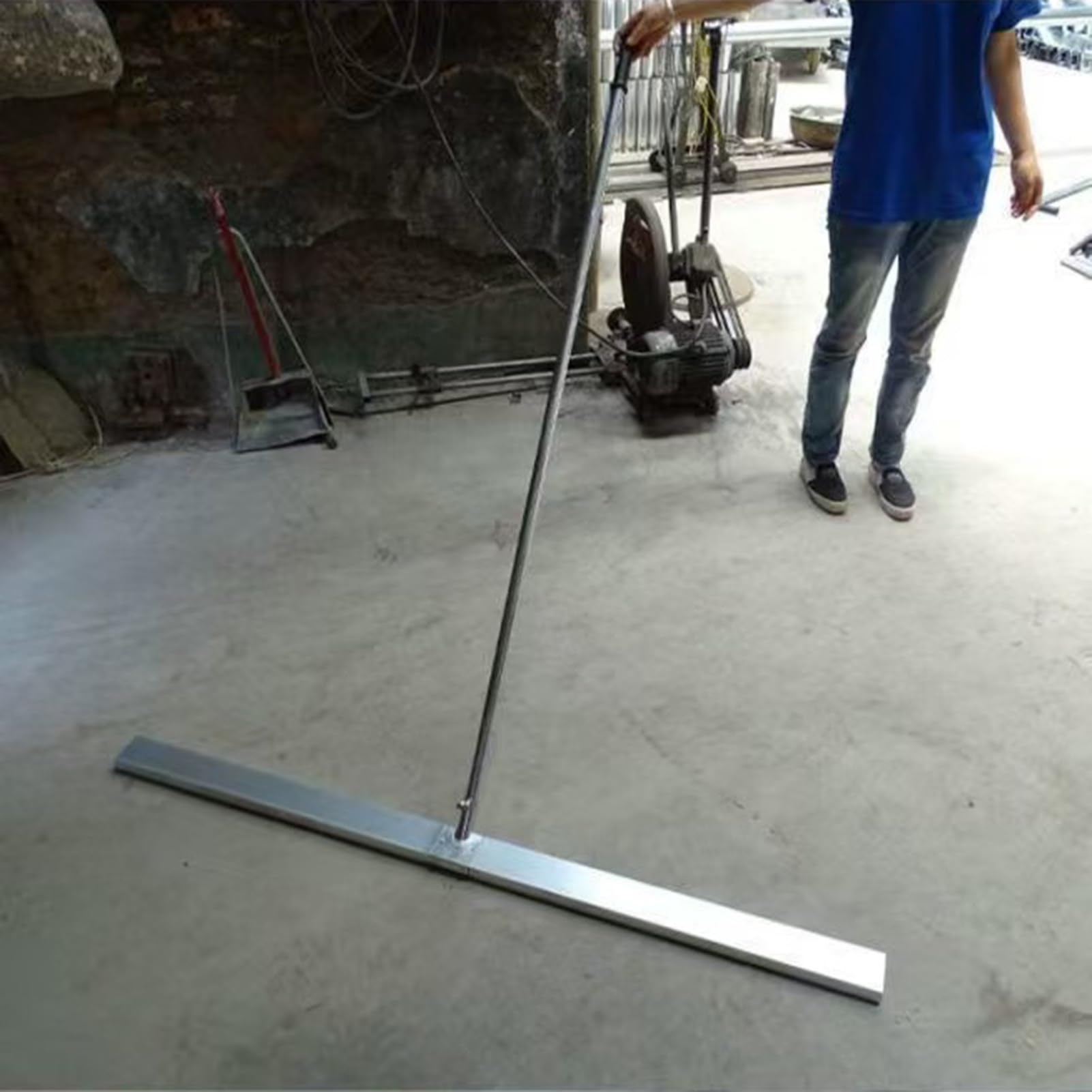 Manueller Betonestrich/Zement-Straßenmörtel-Ausgleichsestrich | Ausgleichsbohle / Abschlusslineal aus Aluminiumlegierung(120x8x150cm)