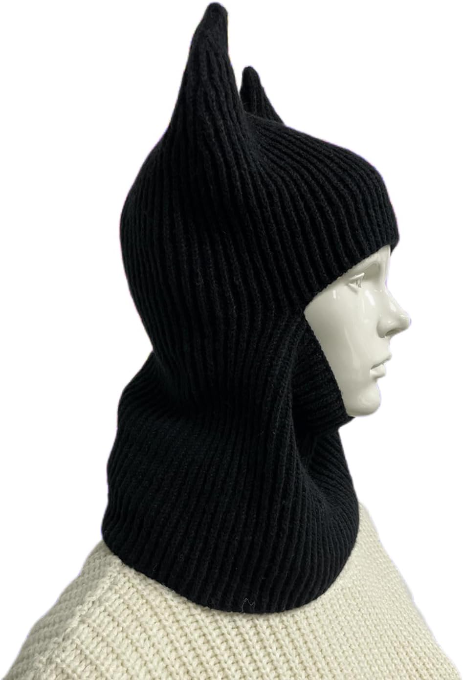 Funny Horn Balaclava Ski Mask with Ears Full Face Hat Winter Warm Beanies Halloween Costume Men/Women - Image 2