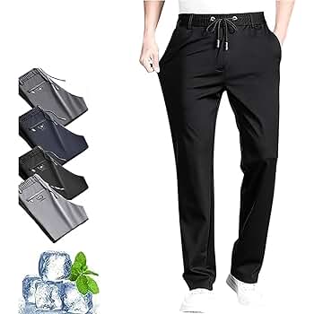 Leenfort Mens Pants, Ultra Stretch Quick Drying Pants