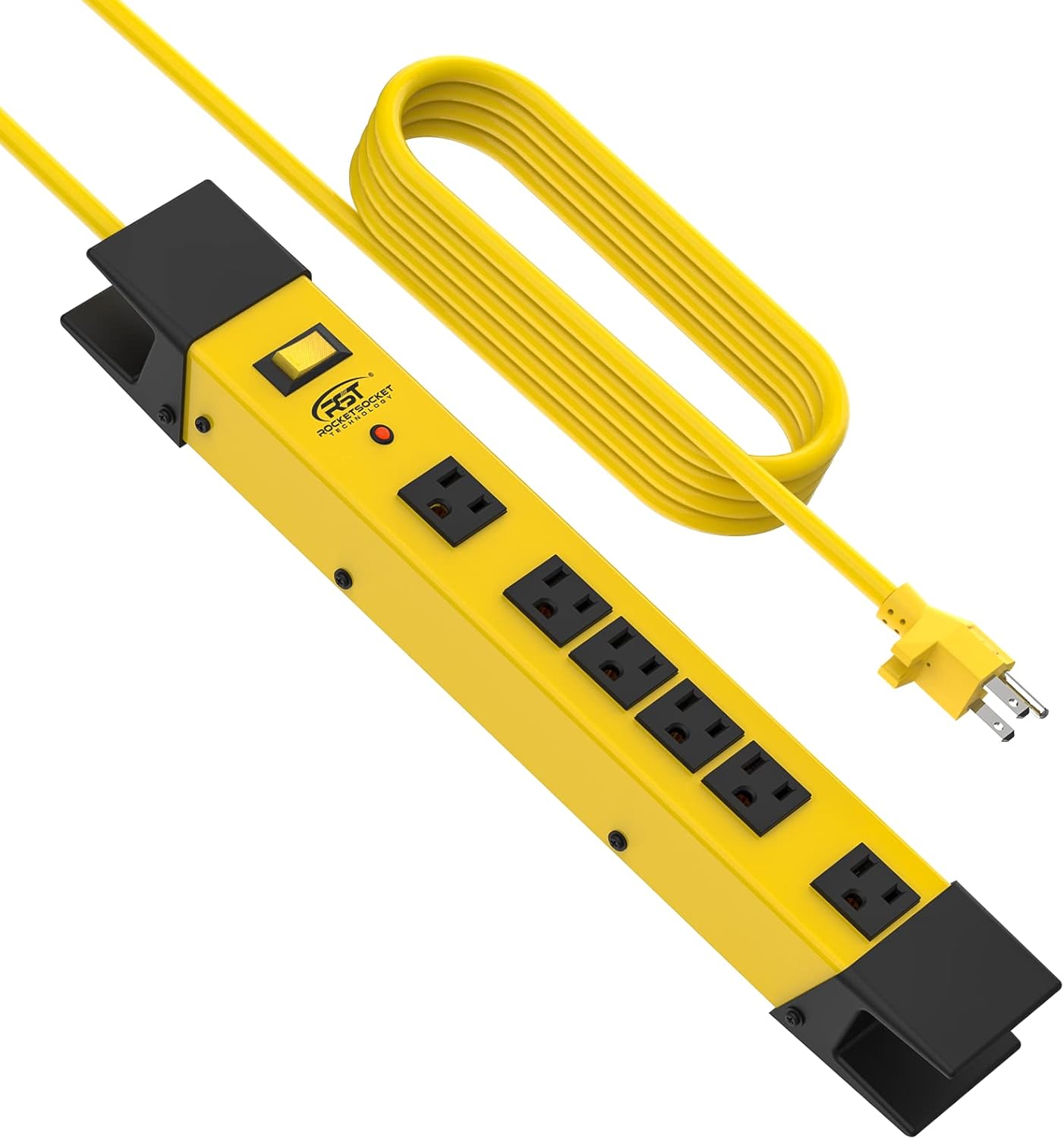 15F Power BarCRST 6Outlet Power Bars with Surge Protector, Metal