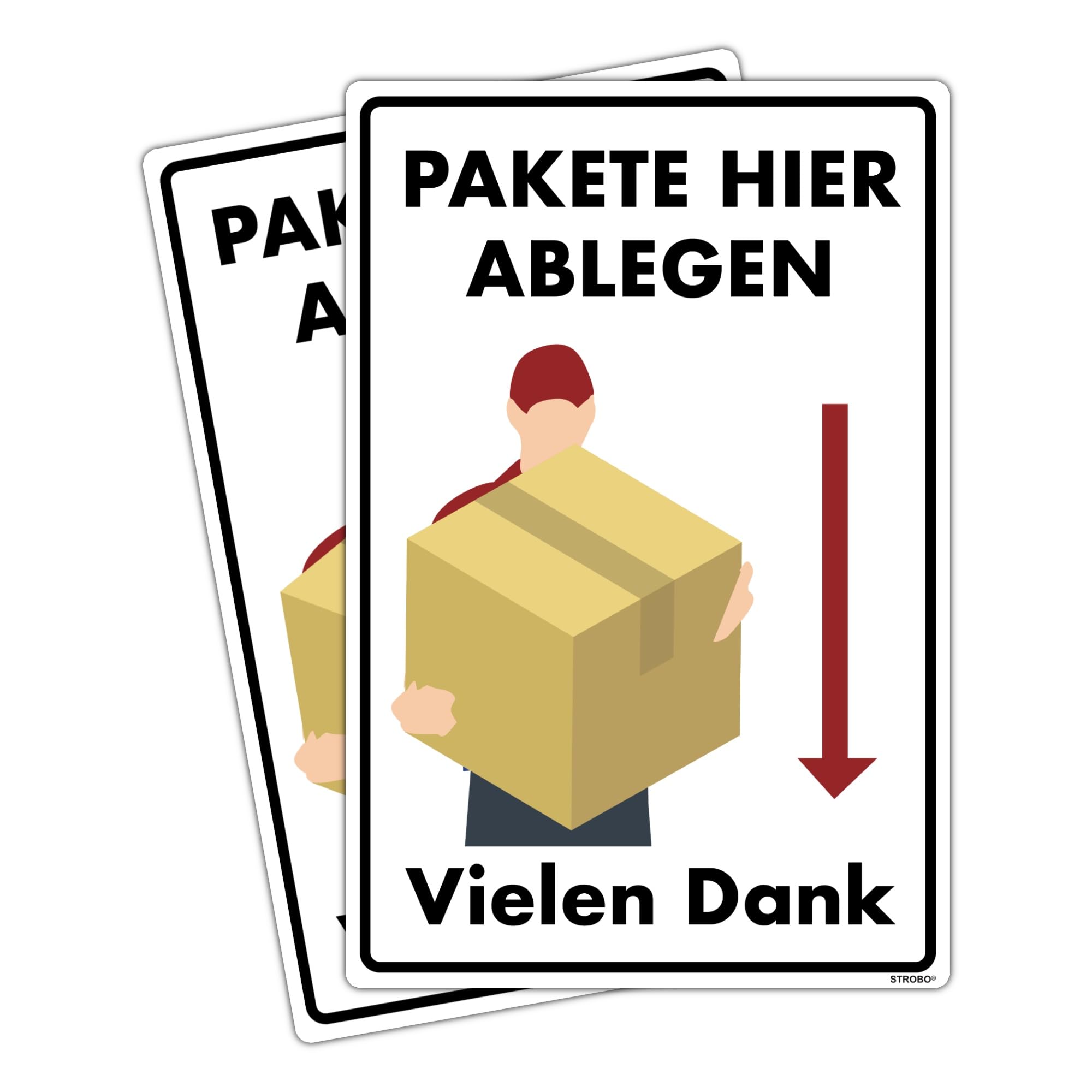 30x20cm Schilder 2er
