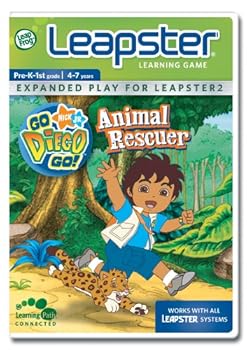 Toy LeapFrog Leapster Learning Game Go Diego Go! Book