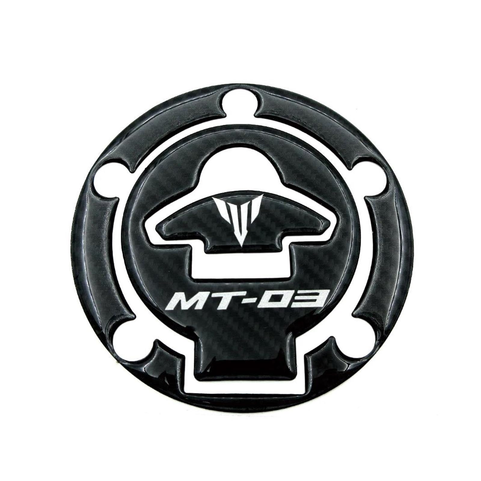 Autocollant Bouchon Réservoir Carbone KIMISS - Protection Décoration Pour Yamaha YZF-R3, R125, MT-03, Etc. - 7