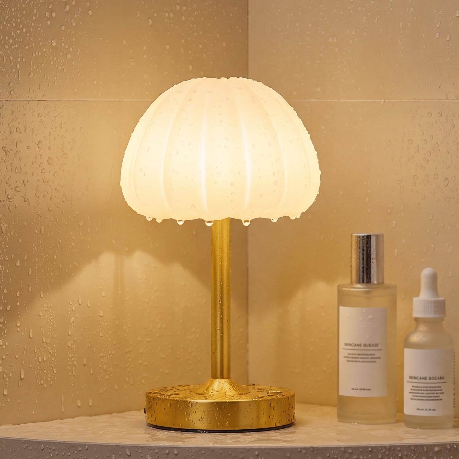 Napute Spa-Like Waterproof Shower Lamp, IP65 Rechargeable Bathroom Lamp