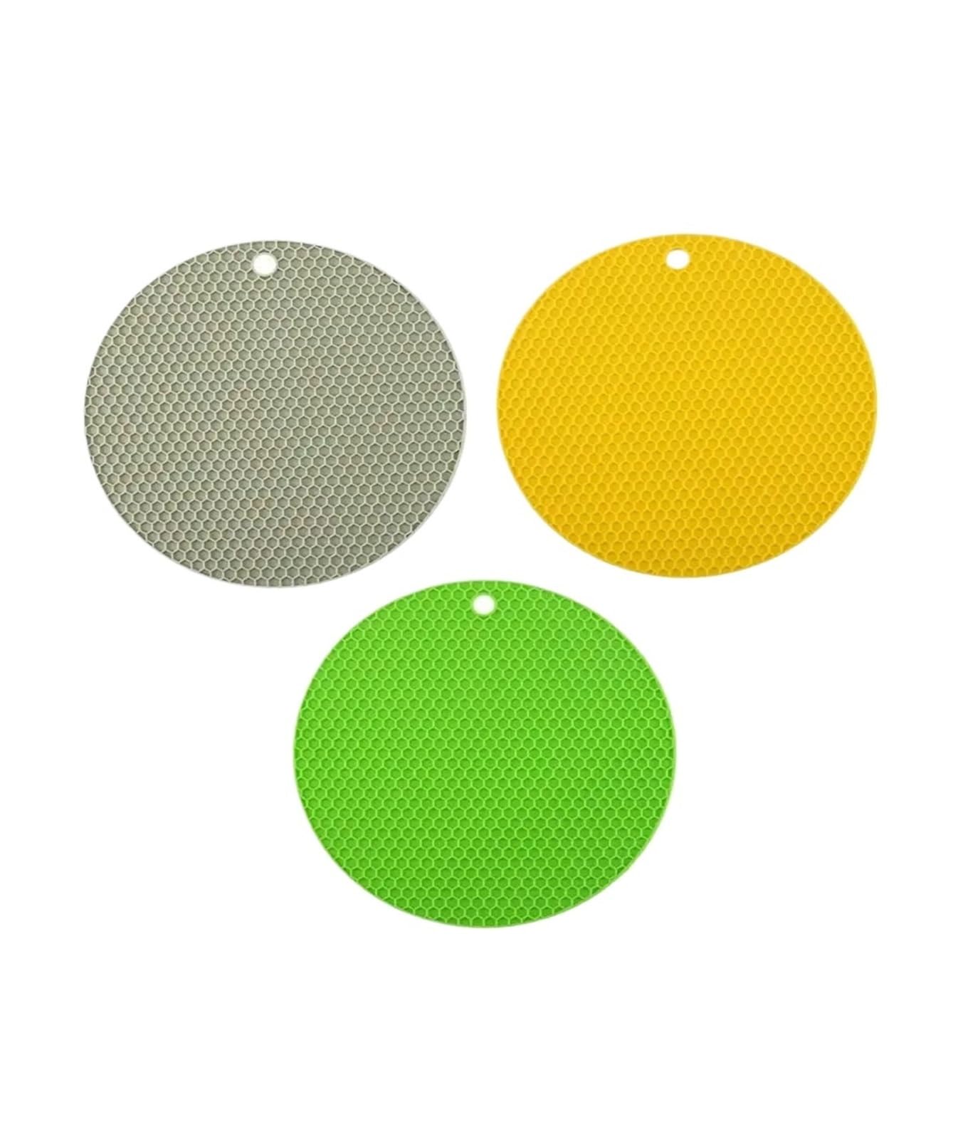 6 Pcs Heat Resistant Trivet Set 20x20cm, Kitchen Table Pot Holder for Hot Pans Plates For Kitche