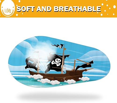 Miniatura 3 de Panelee Parches adhesivos para los ojos para niños y niños, parche de ojo pirata de Halloween, parches de ojos para niños pequeños, material