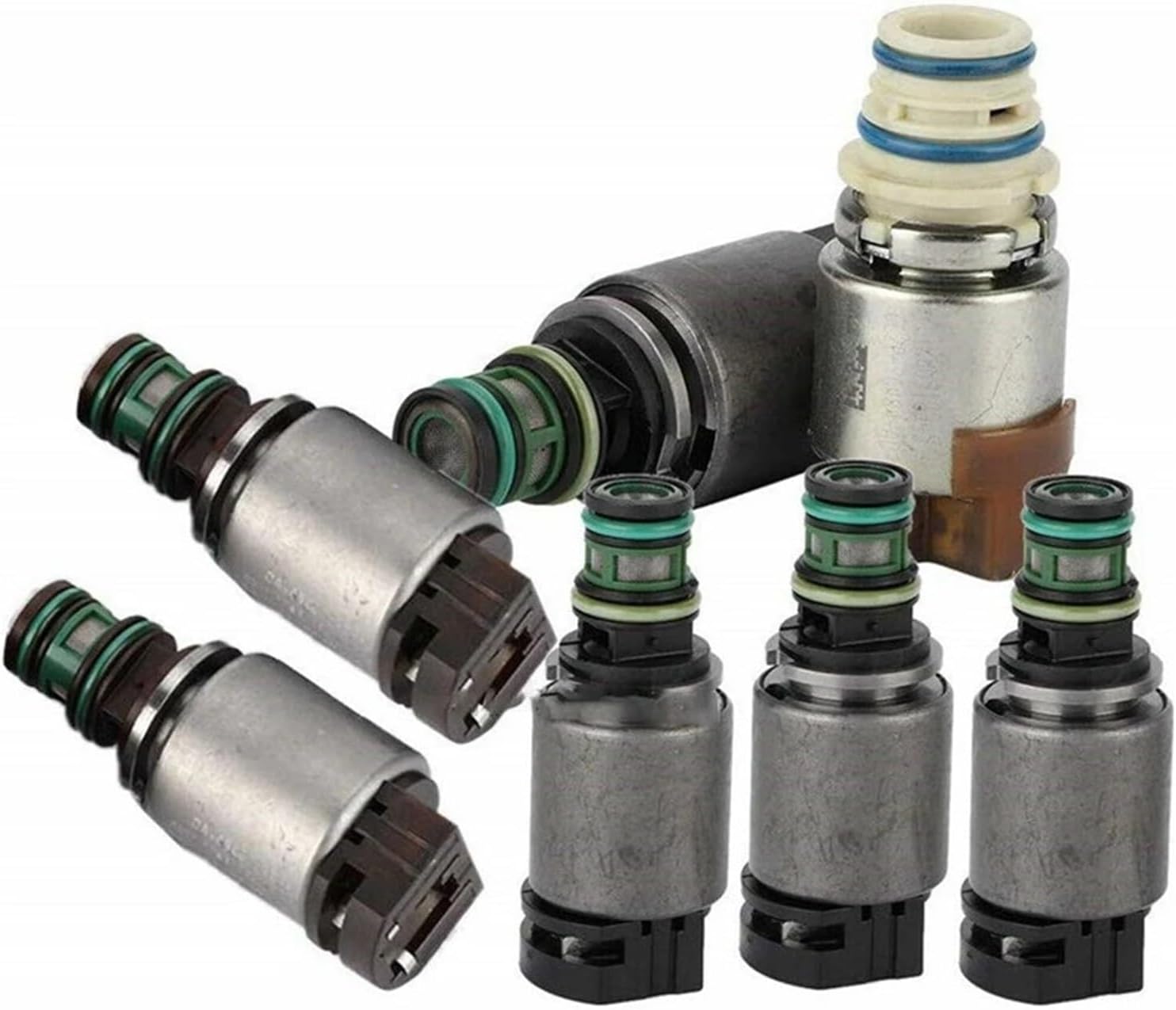 7Pcs 6R80 6R60 AL3P7G276AF Transmission Valve Body Solenoid Kit Parts Compatible with F150