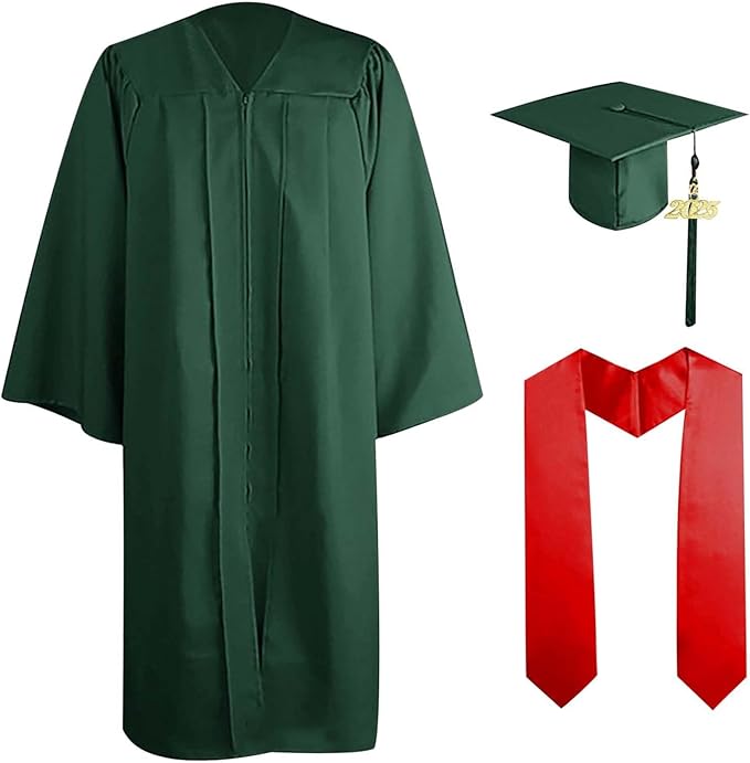 Men's Women's Graduation Talar with Hat Graduation Robe Bachelor for ...