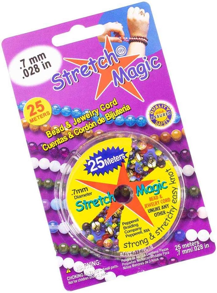 Craft County Stretch Magic Elastic Beading Cord (Pearl, 0