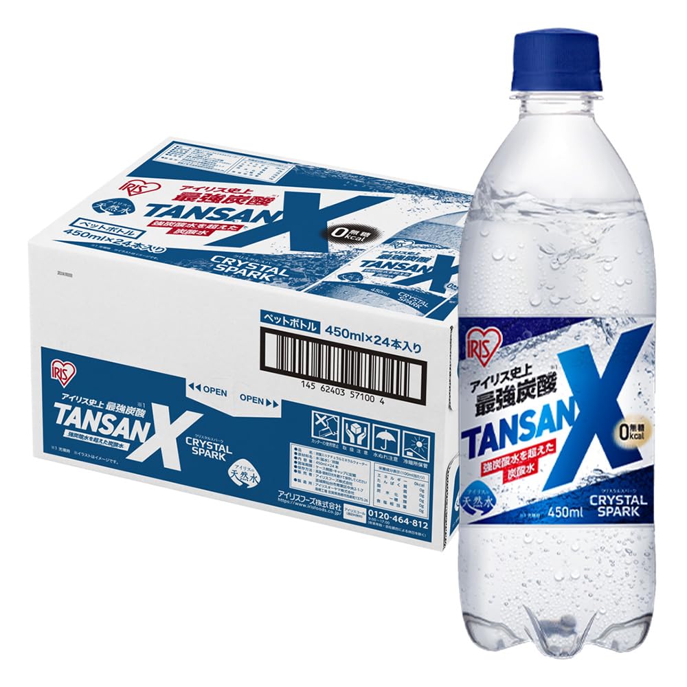 Amazon.co.jp: CRYSTAL SPARK(クリスタルスパーク) 炭酸水 450ml ×24本