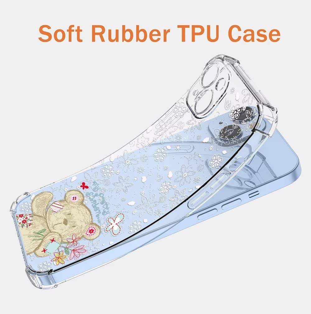 SEAHAI Custodia per TCL 40 SE (TCL 40SE), Ultra Sottile in TPU a Gradiente Colori, Trasparente Silicone Morbido Antiurto, Viola/Blu