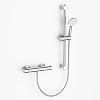MORADO Thermostatic Shower Bar with Adjustable Riser Kit, Wall Mounted Bar Mixer Shower with 1.5M Hose Pipe and 3 Function Handhled Shower, Chrome, MORADO-012-SET