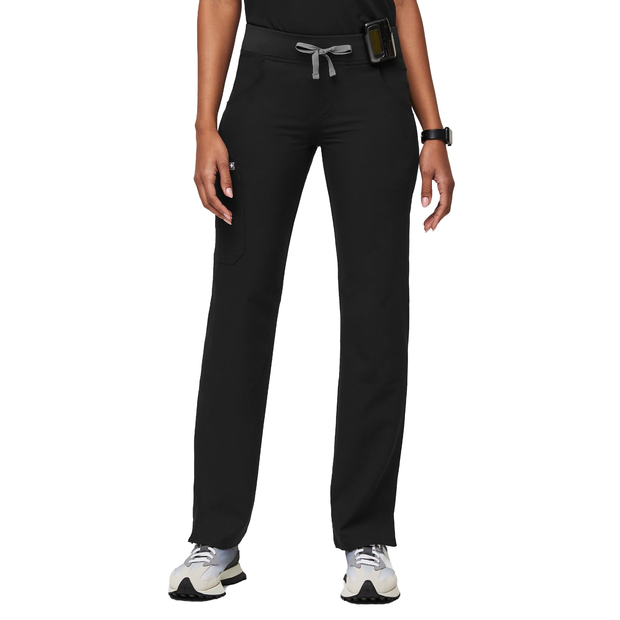 FIGS Livingston Basic Scrub Pants for Women — Yoga Waistband, 2 Pockets, Classic Straight Leg Fit