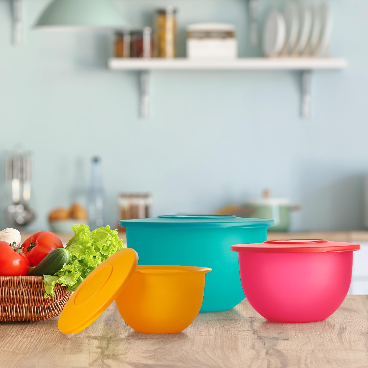 Amazon.com: Tupperware Impressions Classic 3 Bowl Food Storage Set