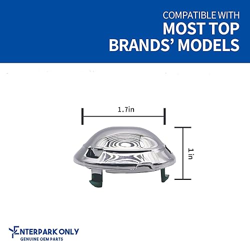 Miniatura 2 de ENTERPARK DC66-00777A Pieza de repuesto para tapa de pulsador de lavadora (paquete de 2) para Samsung 5788799, 3282678, AP5788799 y PS8753312