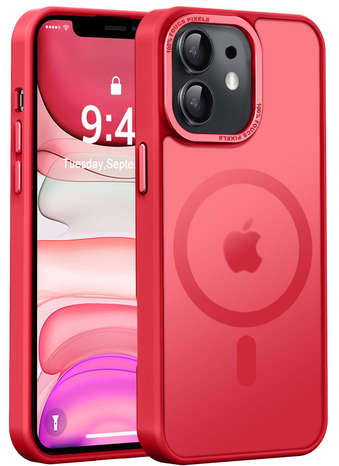 Newfuture Strong Magnetic Compatible with iPhone 17 Pro Case [13 FT Military Drop Protection] [Compatible with Magsafe] Slim Translucent Matte Shockproof with Anti-Fingerprint Phone Case, Tender Pink — view 224