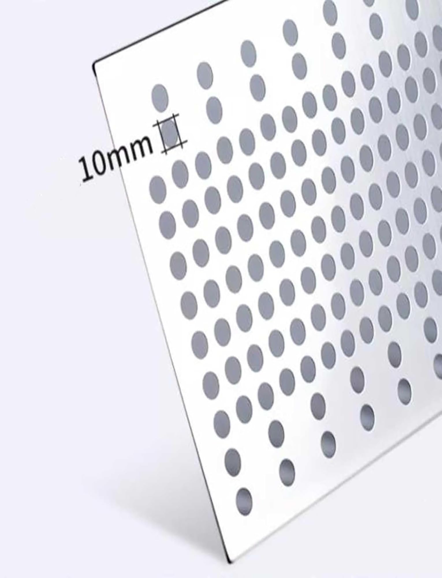 Lámina Perforada de Acero Inoxidable Duradera: Malla metálica versátil para proyectos Decorativos, Ideal para barandillas de alféizares de Ventanas, jardineras y más.