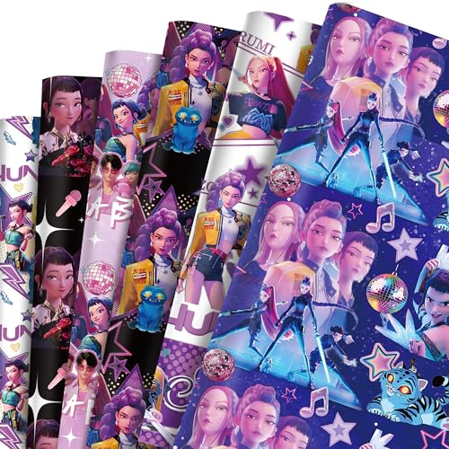 YYHOOGG Demon Party Gift Wrapping Paper 12 Sheets