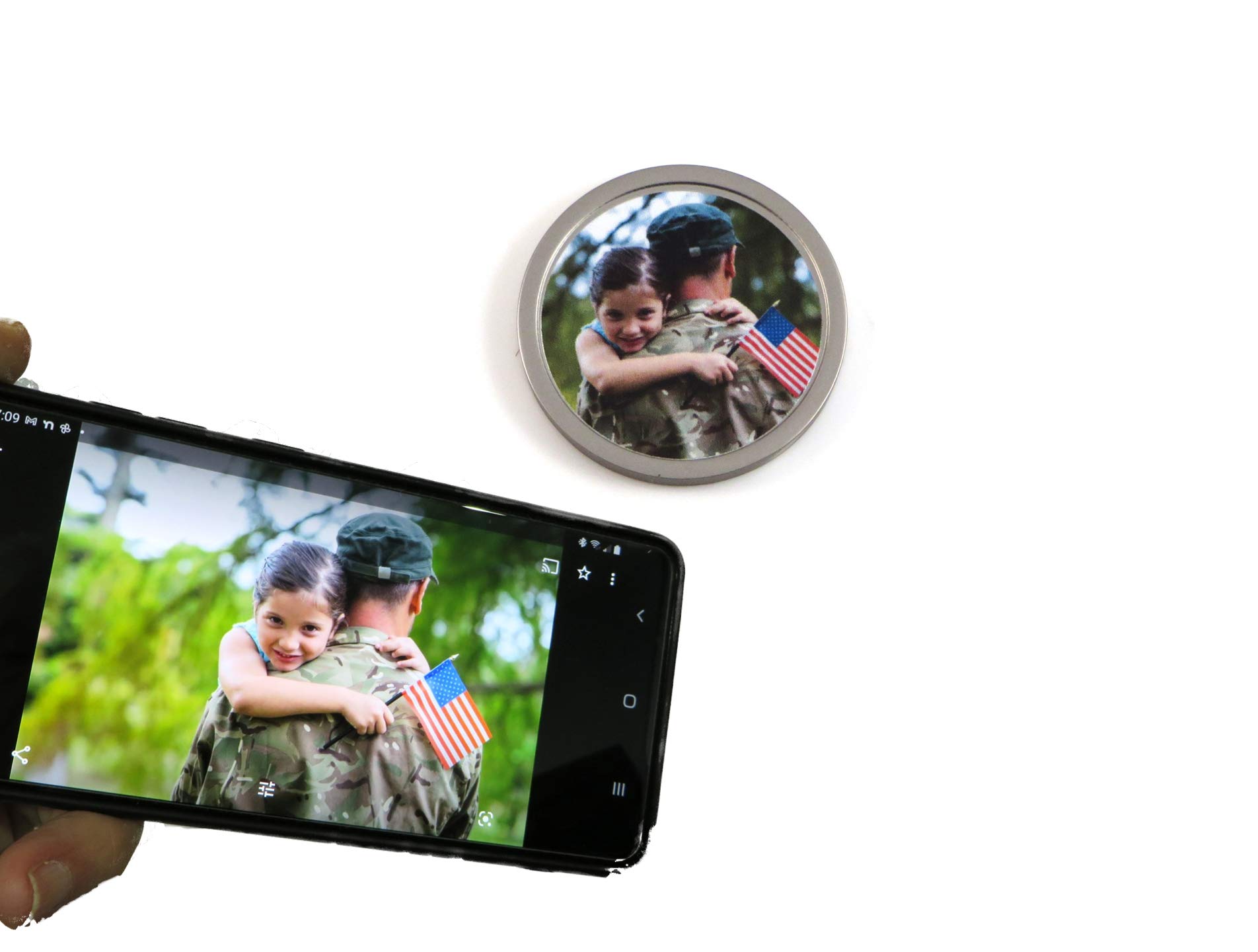 Color Photo Novelty Coin - Custom Print Your Photos Front and Back