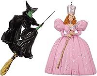 Vista 7 de Hallmark Mini El mago de Oz Glinda La bruja buena y la bruja malvada del oeste, juego de 2 películas y TV