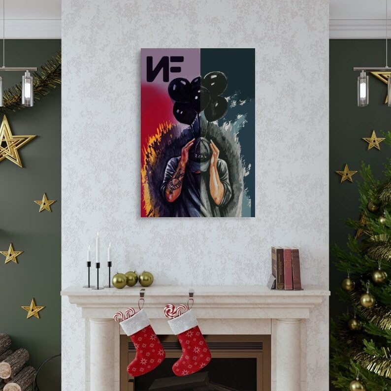 Poster PNL Sur Toile - Décoration Murale 30x45cm - Sans Cadre - Idée Cadeau Pour Chambre, Bureau - 5