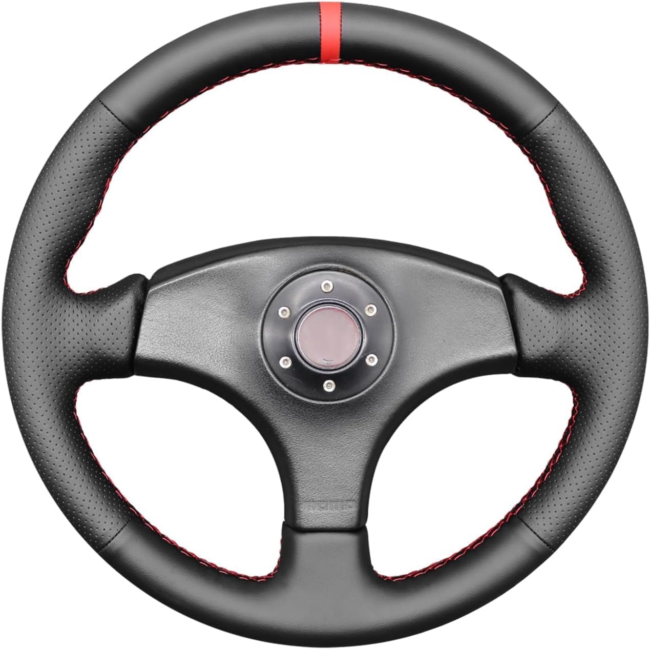 Custom OEM Black Genuine Leather Suede Steering Wheel Cover for Honda Integra Type R DC2 1996 1997 1998 Car Hand Stitched Interior Accessories