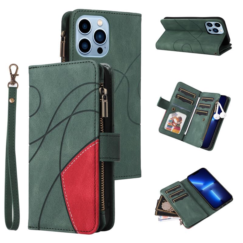 Étui iPhone 16 Plus vert : la coque en cuir idéale pour vos déplacements