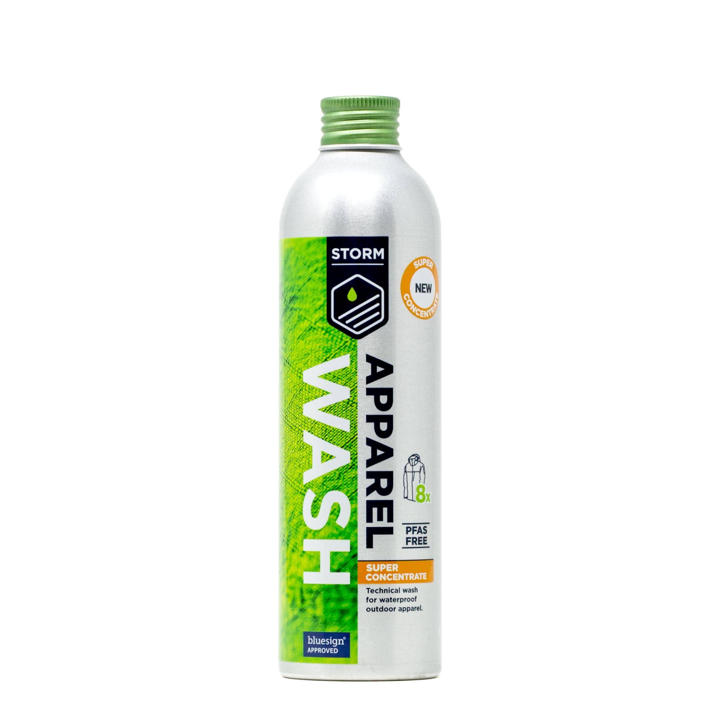 STORM Apparel Wash 200ml | Super Concentrate | Performance Cleaner for Technical Clothing | Specially Formulated to Clean Outdoor Jackets, Trousers and Waterproofs | Clean & Restore up to 8 Garments