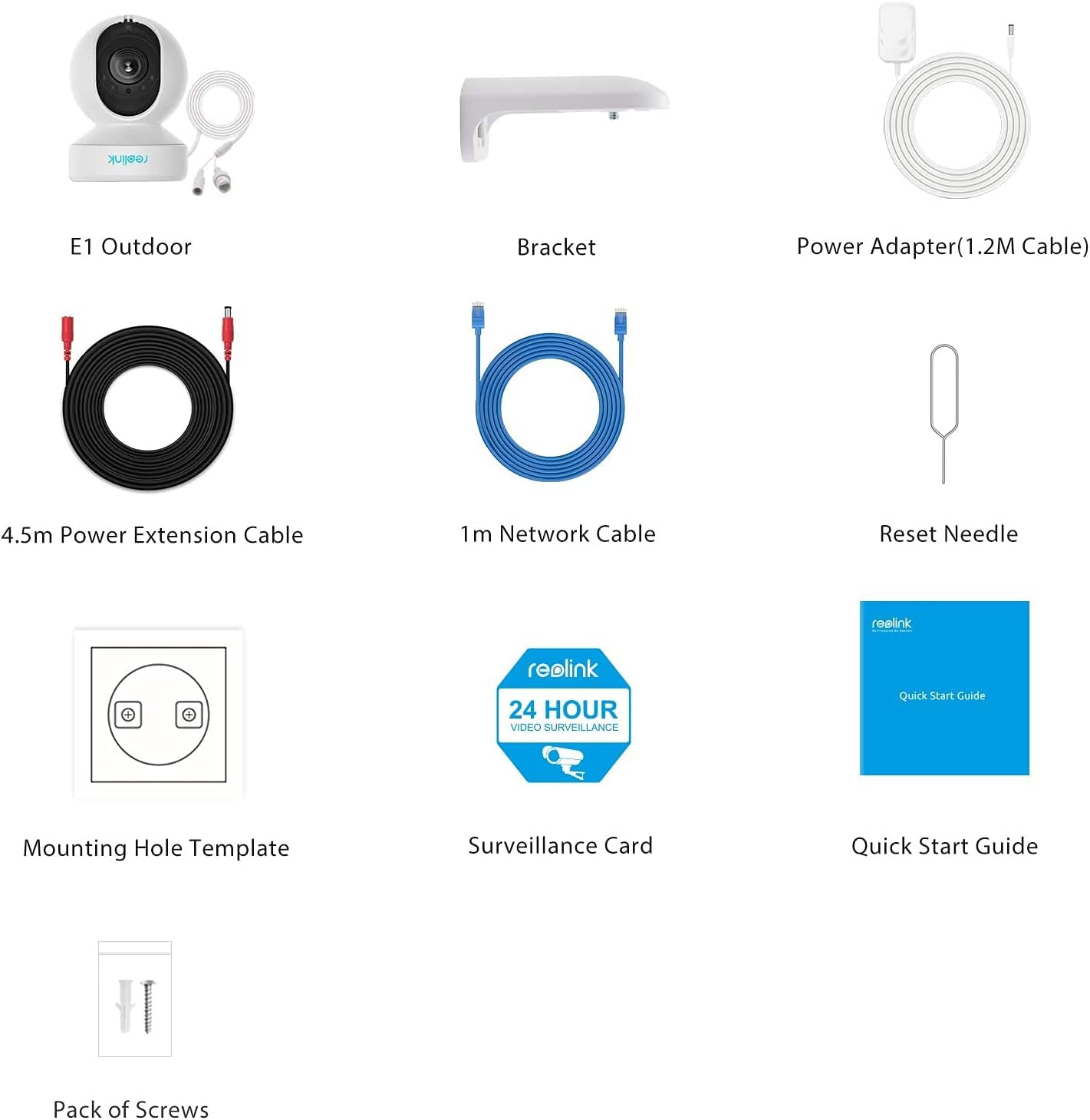 REOLINK E1 Outdoor Plug-in WiFi Security Camera, 5MP HD PTZ Camera for Home Security, Motion Tracking, 5GHz WiFi, 3X Optical Zoom, Person Vehicle Detection, Spotlight Color Night Vision, APP Control