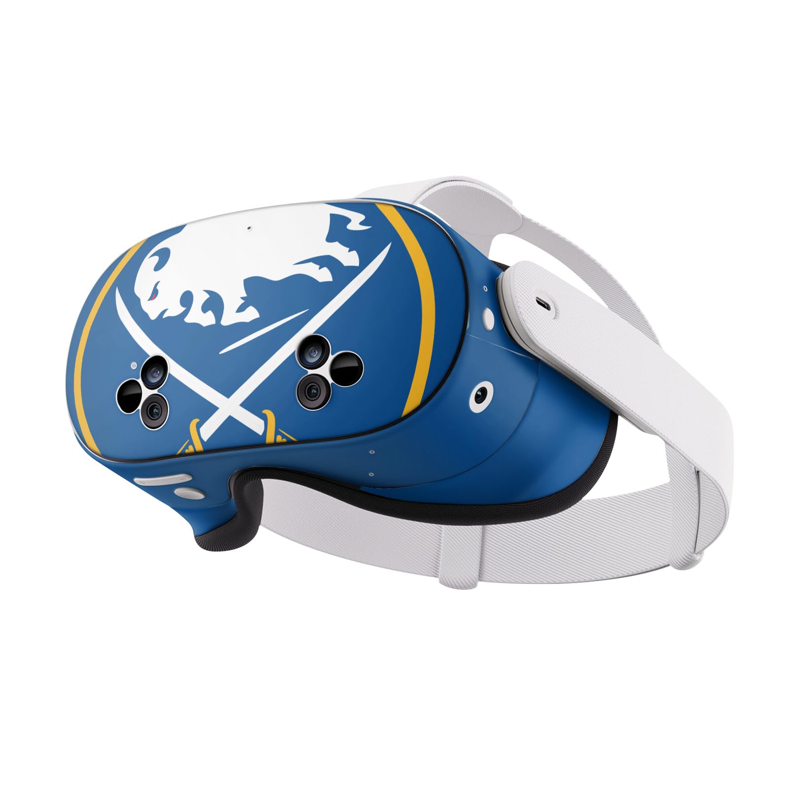 Head Case Designs Officially Licensed NHL Oversized Buffalo Sabres Vinyl Sticker Skin Decal Cover Compatible with Meta Quest 3S