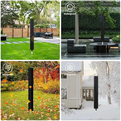 yotutun Abdeckung für Wäschespinne, Schutzhülle mit Reißverschluss, 210D Oxford Wasserdicht, für 180x16x16cm Wäschespinne