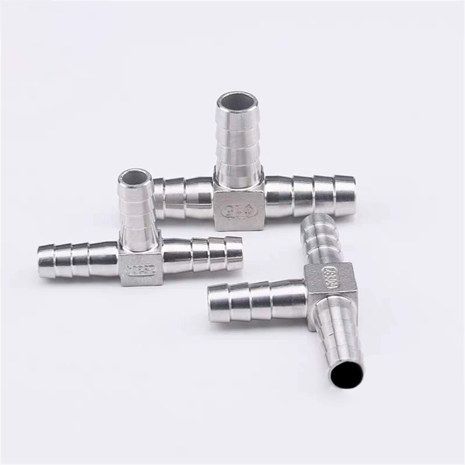 Connettore A T In Acciaio Inox 304, Per Tubi Flessibili - 2 Pezzi, Per Acqua, Aria, Gas, Olio (dimensioni Varie)