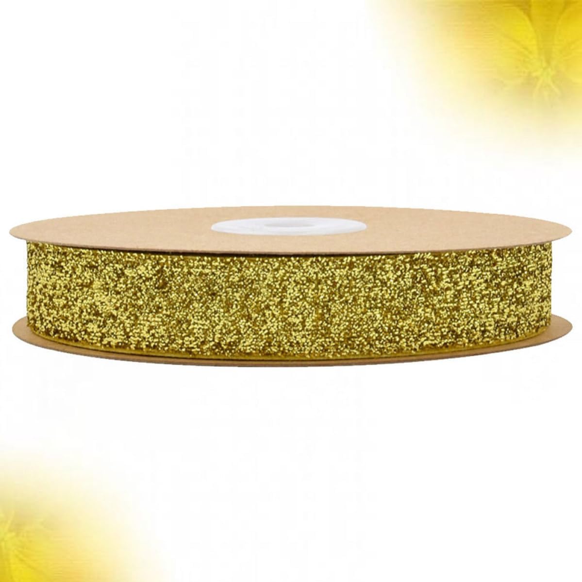 Golden Flocking Ribbon Wrapping Band for Clothing and Headwear Xmas image 4