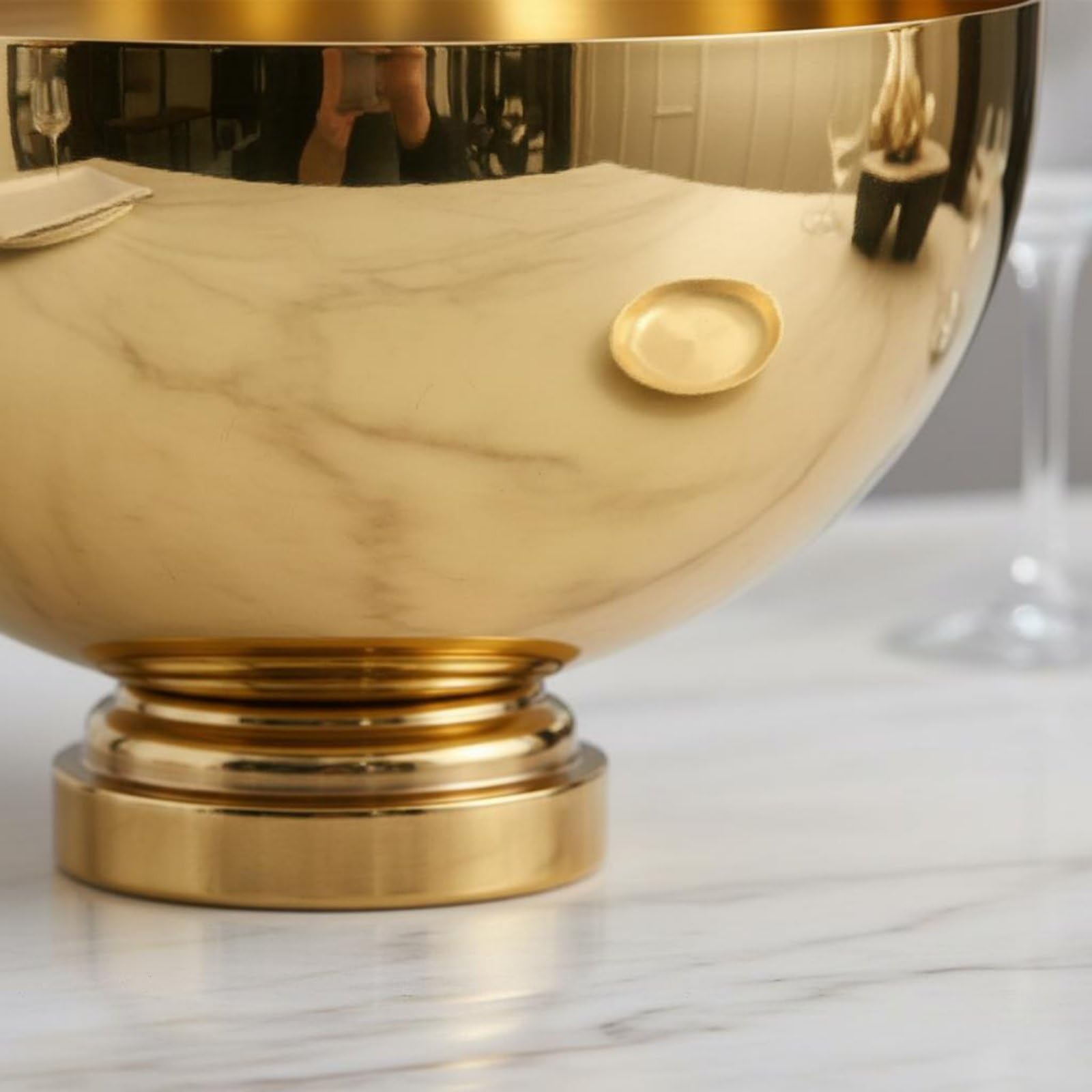 Cubitera de Champán Cubo de Hielo de Botellas Cubeta para Bebidas con Acero Inoxidable y Limpieza Rápida Adecuada para Servicio Continuo Catering Bodas Cumpleaños, Plata, Yuanbao