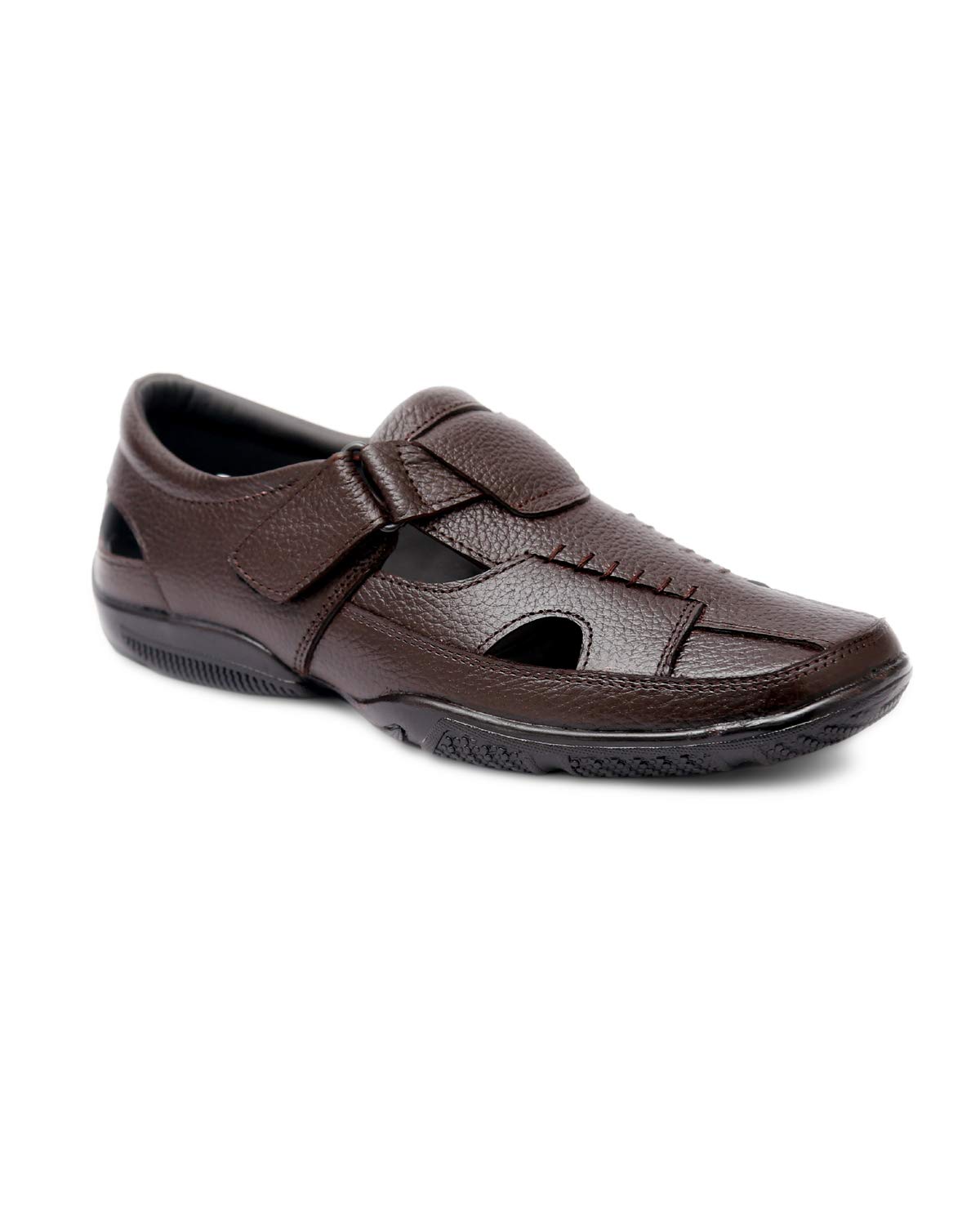 Ostr Mens Stylish & Casual Genuine Leather Sandal (10, Brown) (B07M6F3D98) Amazon Price History, Amazon Price Tracker