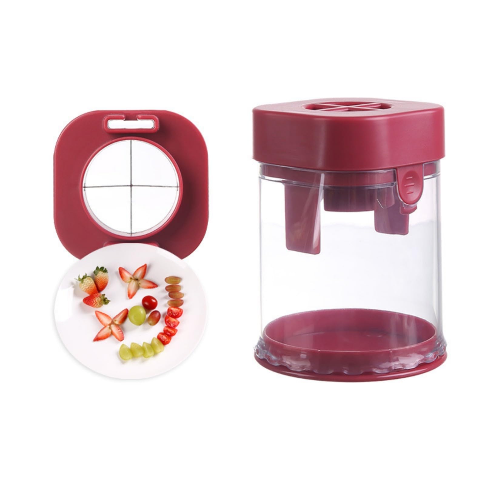 Shntig ABS Fruit Cutting Set for Safe & Simple Preparation of Various Fruits, for Home Kitchen Compact Fruit Cutter