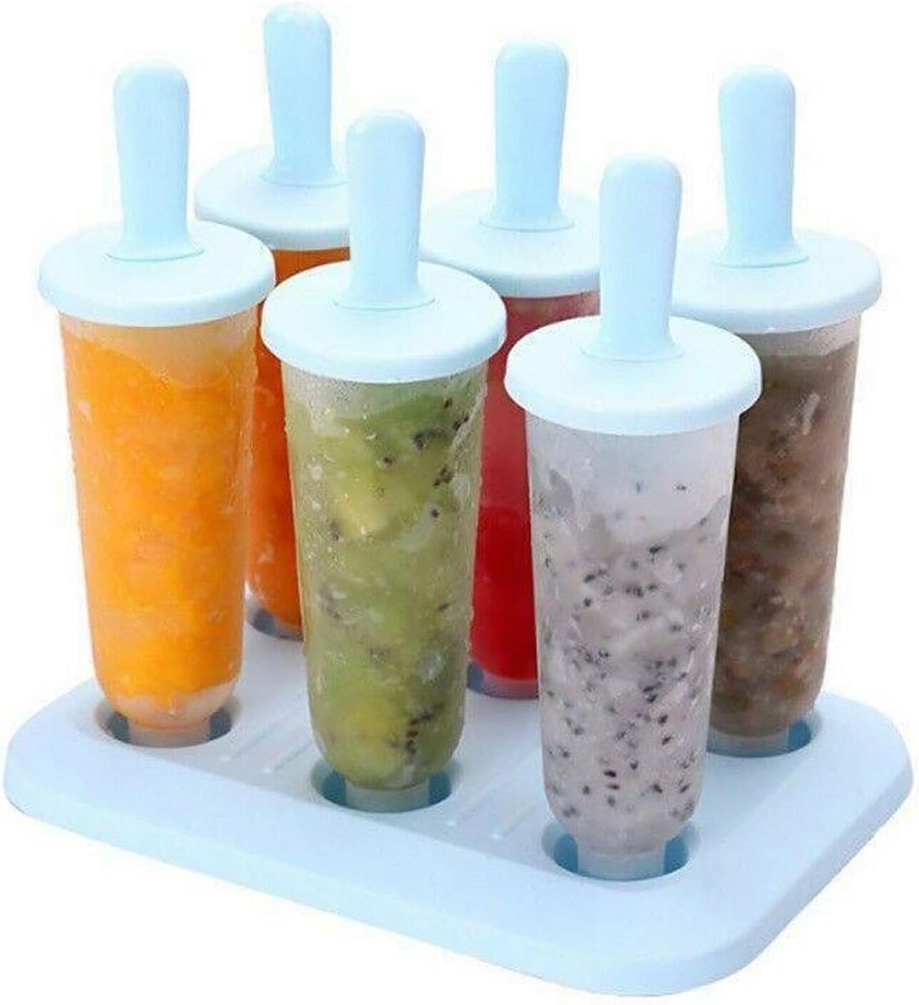 Ice Pop Molds Kitchen tools food grade lollipop mold ice cream pentagram elliptical machine popsicle dessert