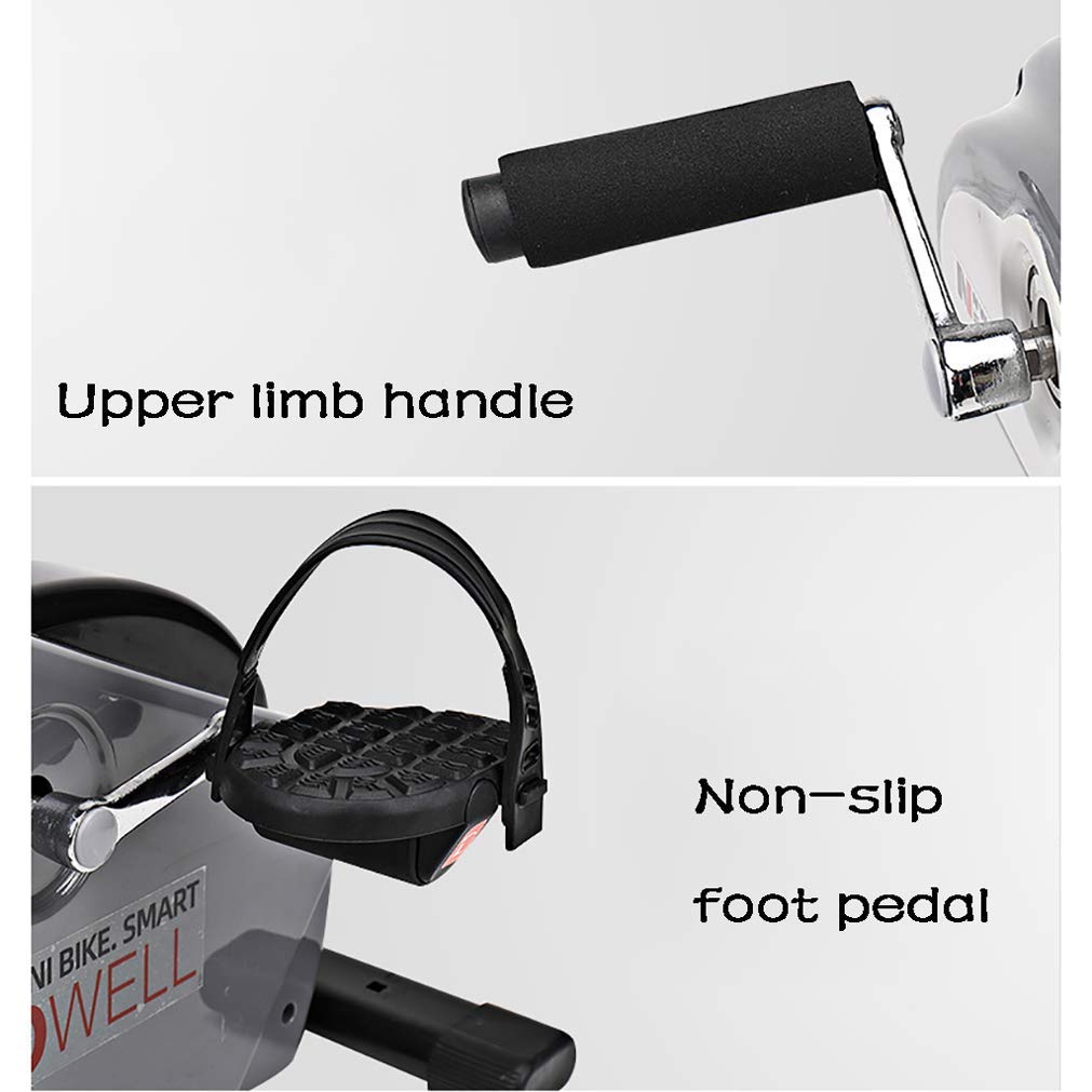 Cyclette Portatile per Allenamento a Pedali, Bici elettrica per Esercizi con Braccia e Gambe, Cyclette stazionaria per Palestra Fitness per Anziani, Fisioterapia, Riabilitazione, Fitness