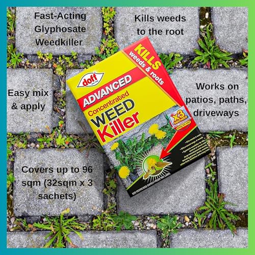 Doff Advanced Concentrated Weedkiller (3 Sachets Total) + 2 Weeding Tools – Glyphosate Weed Killer for Paths, Drives & Patios – Extra Strong Formula - Image 3