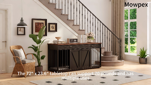 Amazon.com: Furniture Style Dog Crate - Indoor Wooden Dog